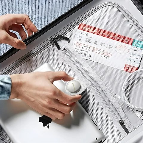 Умный брелок для поиска Borofone BC100, GPS-трекер, белый, AirTag, #6941991109867 Превью 3