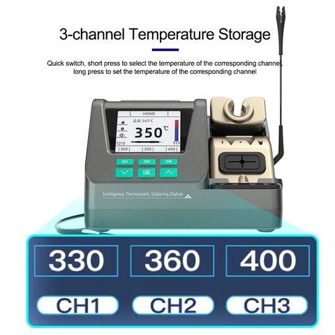 Паяльная станция Sunshine H3, цифровая, 80 Вт Превью 4