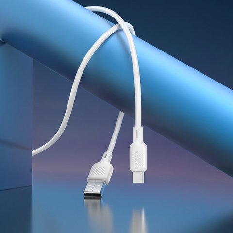 USB кабель Borofone BX113, USB тип-C, USB тип-A, 100 см, 3 A, білий, #6941991115448 Прев'ю 2