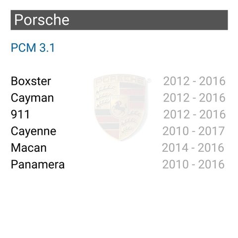 Wireless CarPlay and Android Auto Adapter for Porsche with PCM3.1 Preview 1