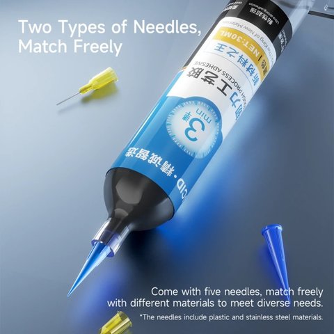 Glue JCID TP-010B, (polyurethane, black, quick drying, for gluing back covers, for display frames, 10 ml) Preview 11
