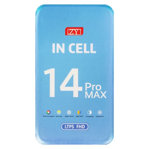 Дисплей для iPhone 14 Pro Max, черный, с рамкой, AAA, (TFT), ZY, LTPS FHD Превью 1