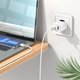 Adaptador de red Hoco C80A Plus, 20 W, Power Delivery (PD), blanco, 2 puertos, #6931474779885 Vista previa  1