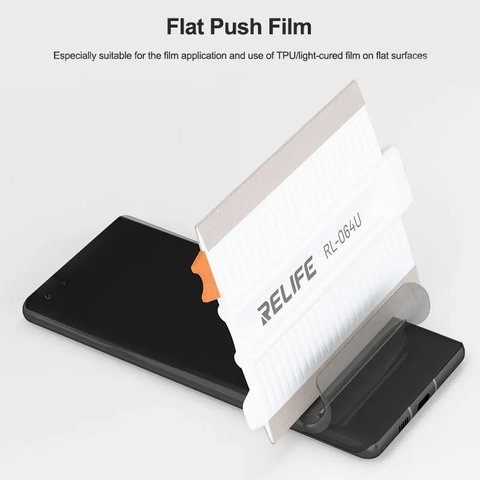 Espátula RELIFE RL-064U, para pegar películas, 100 mm, plástico, blanco Vista previa  1