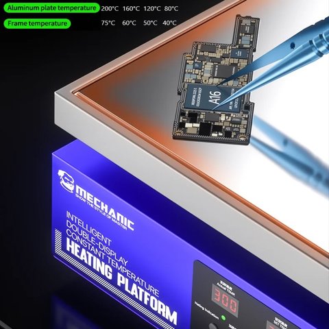 Plataforma de precalentamiento Mechanic HT-34, para reparar placas base, 40*30cm / 20-300°С Vista previa  2
