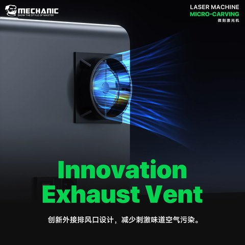 Separador láser Mechanic Micro-Carving, para grabado, para despegar el marco de pantalla y panel trasero Vista previa  7