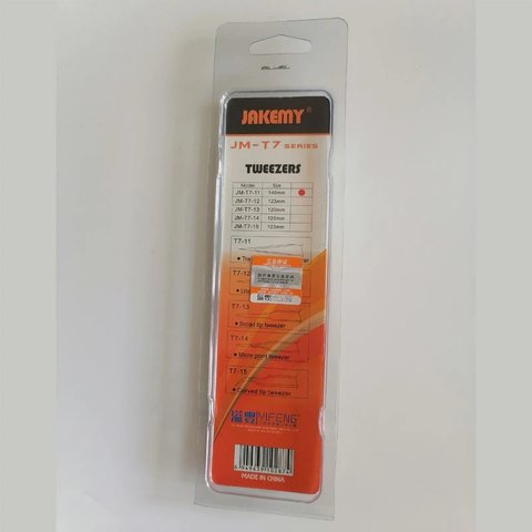 Антистатичний вигнутий пінцет Jakemy JM-T7-15 (123 мм) Прев'ю 5
