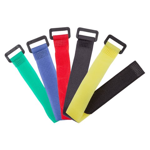 Органайзер для кабеля, червоний, 20 мм, 30 см, багаторазова стрічка-липучка Прев'ю 4