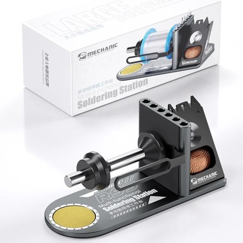 Підставка під паяльник Mechanic RS5, із стружкою для очищення жала, з органайзером Прев'ю 6
