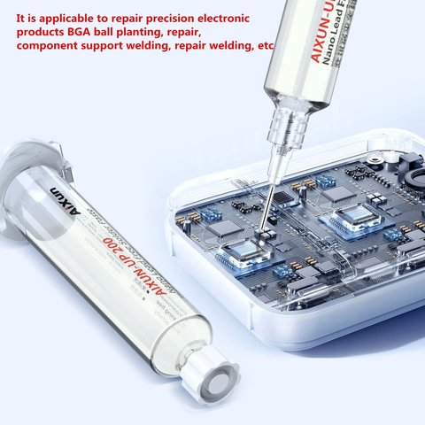 Флюс-паста Aixun AX-UP200, безсвинцева, 20 мл Прев'ю 1