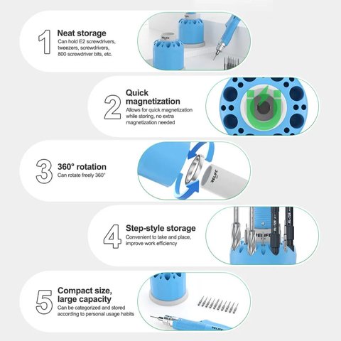 Органайзер RELIFE T01, с вращающимся механизмом на 360°, пластик Превью 4