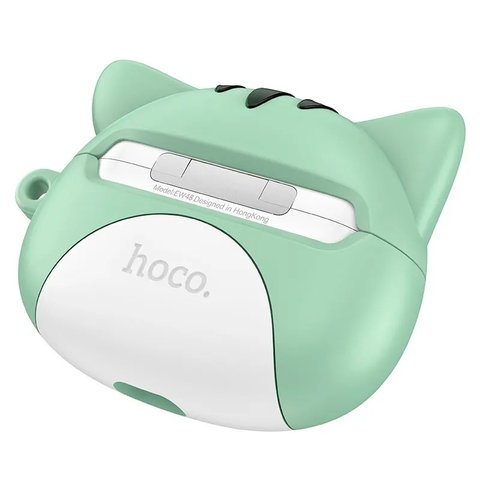 Гарнитура Hoco EW48, беспроводная, фиолетовая, белая, с силиконовым чехлом, purple cat, #6942007610018 Превью 3