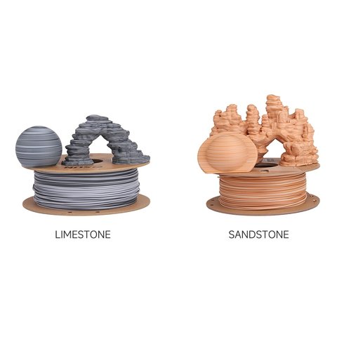 Филамент для 3D-принтера eSUN PLA-Rock Limestone, 1 кг Превью 5