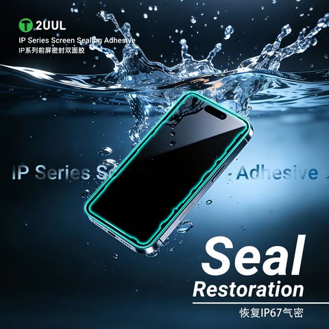 Стікер дисплея 2UUL SA17P для Apple iPhone 17 Pro, 5 шт., adhesive Прев'ю 4